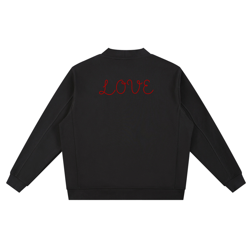 "Love" - Essential Heavyweight Sweat Cardigan