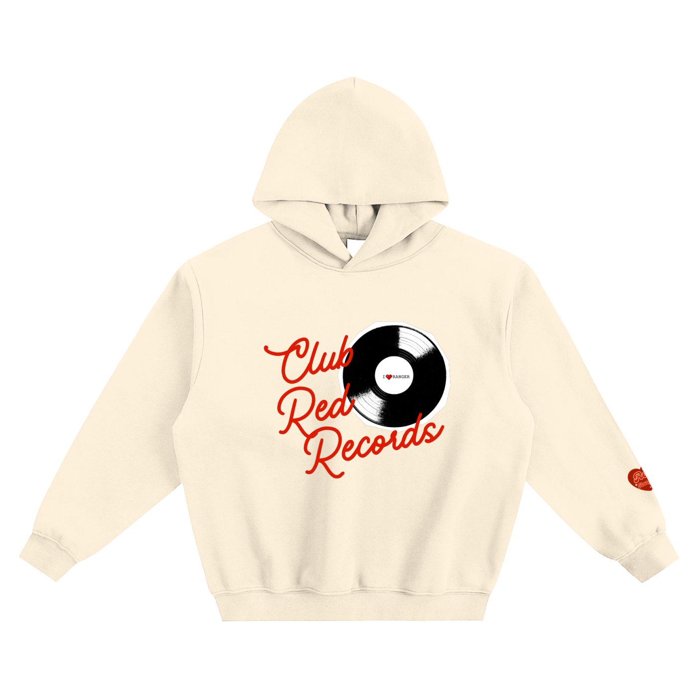 Club Red Records - Fleeced Box Hoodie