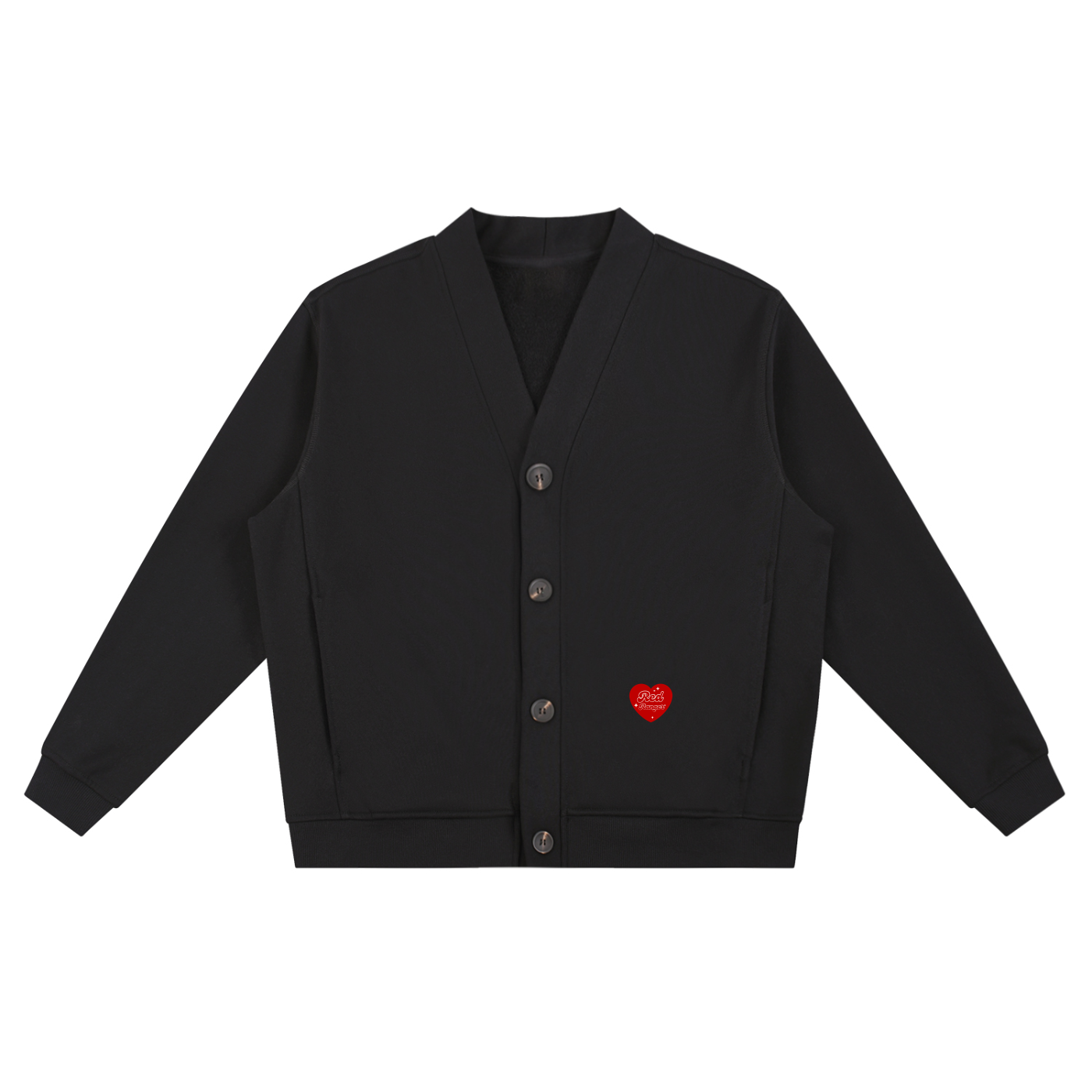 "Love" - Essential Heavyweight Sweat Cardigan