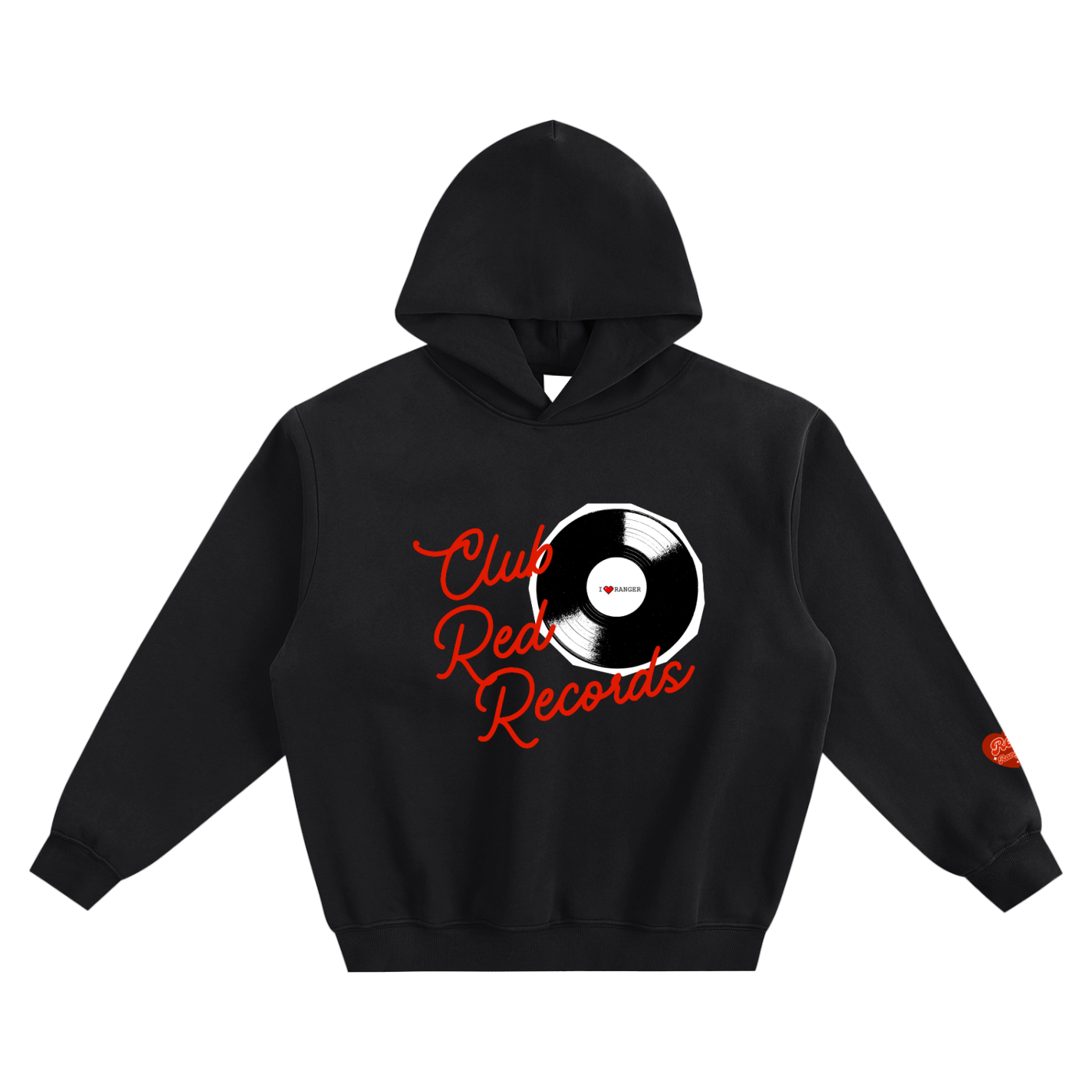 Club Red Records - Fleeced Box Hoodie