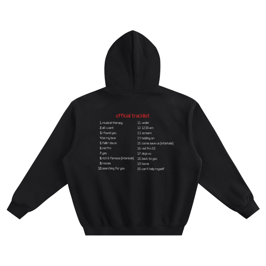 "24" x Tracklist - Fleeced Boxy Hoodie