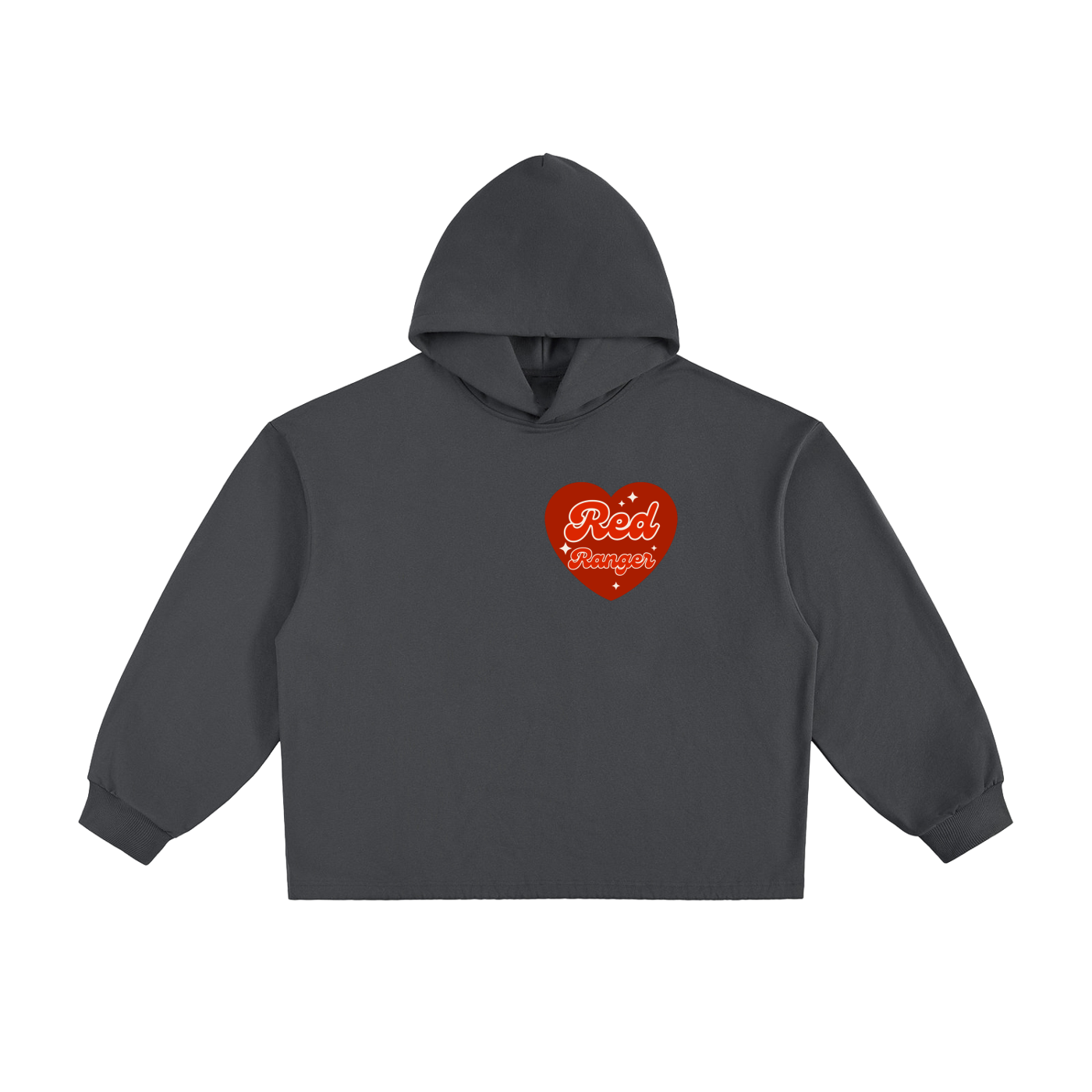 "Love" - Essential Heavyweight Oversized Drawstring Hem Hoodie
