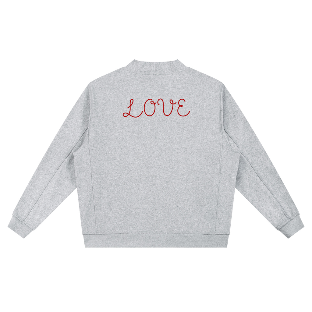 "Love" - Essential Heavyweight Sweat Cardigan