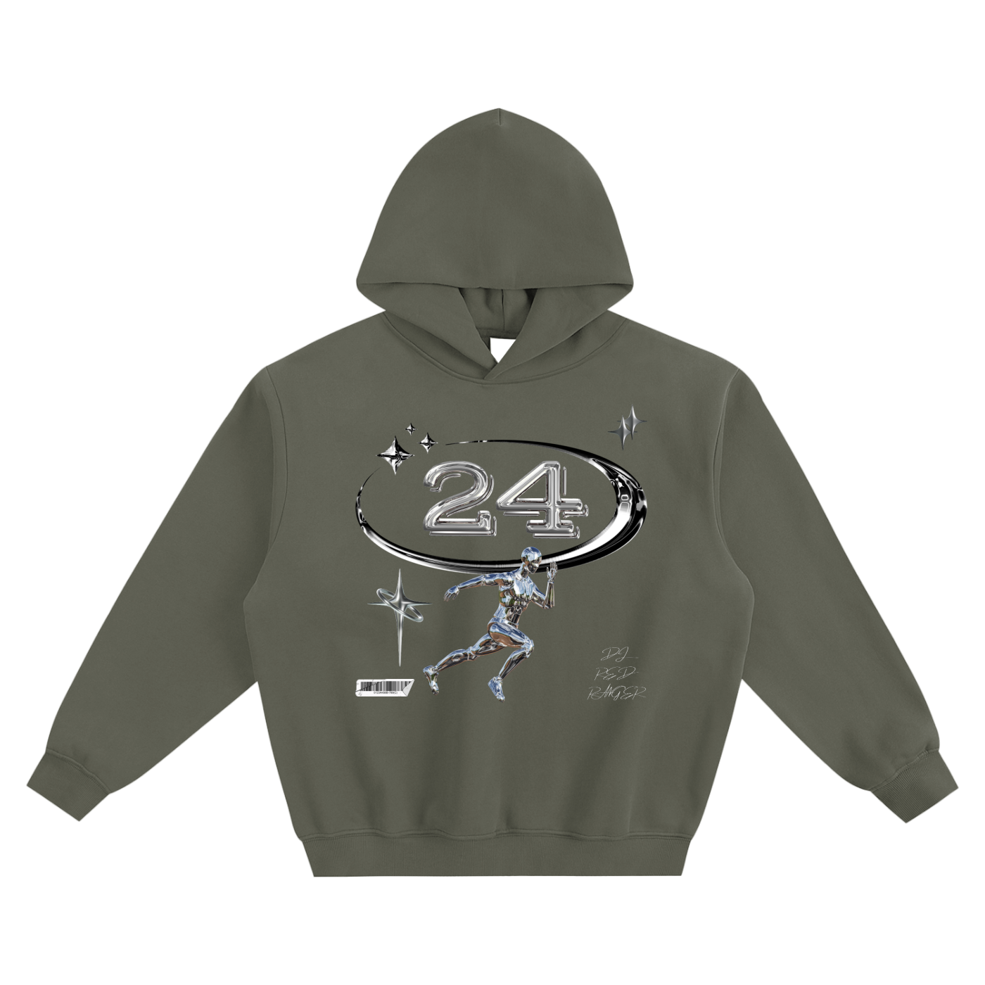 "24" x Tracklist - Fleeced Boxy Hoodie
