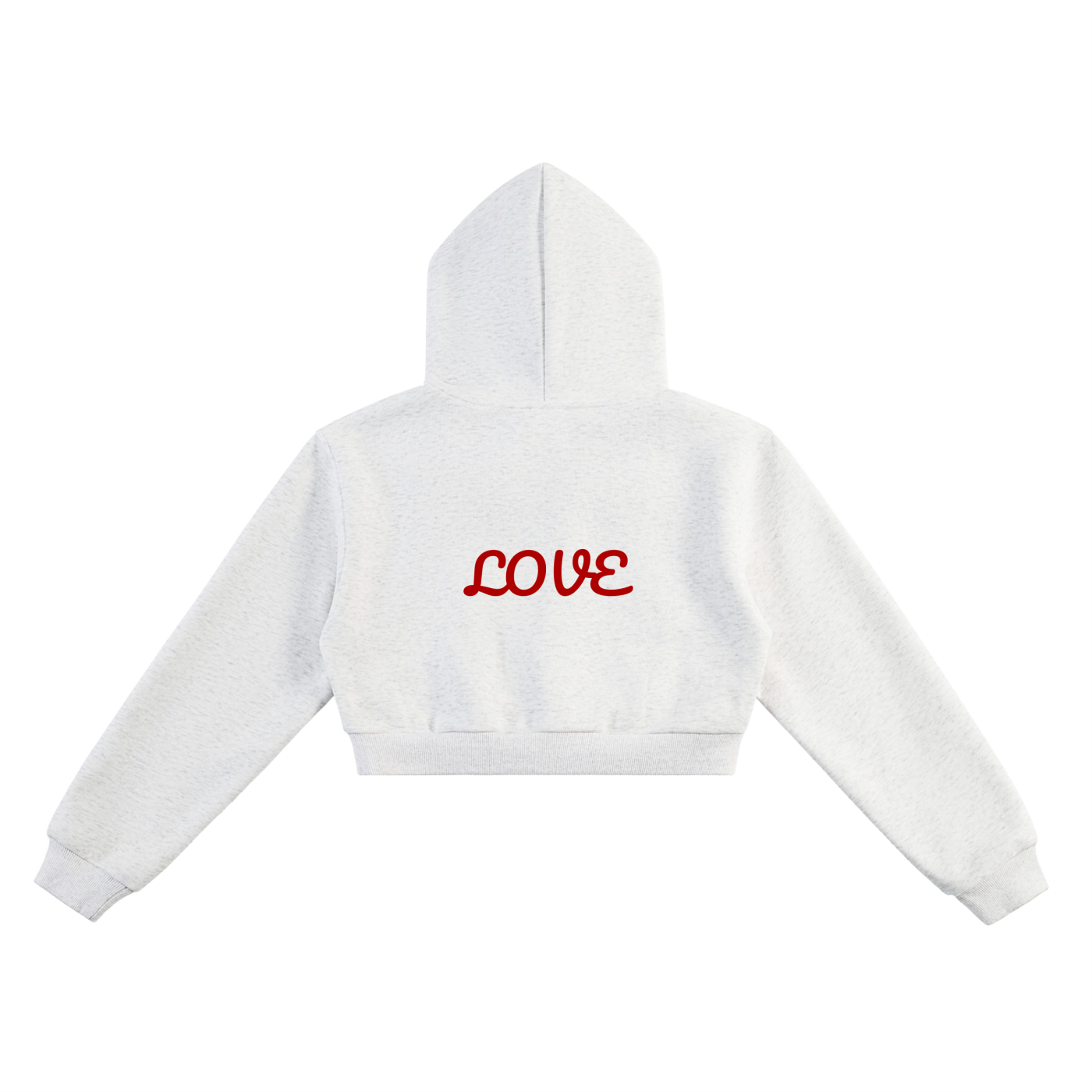 "Love" - Essential Cropped Hoodie