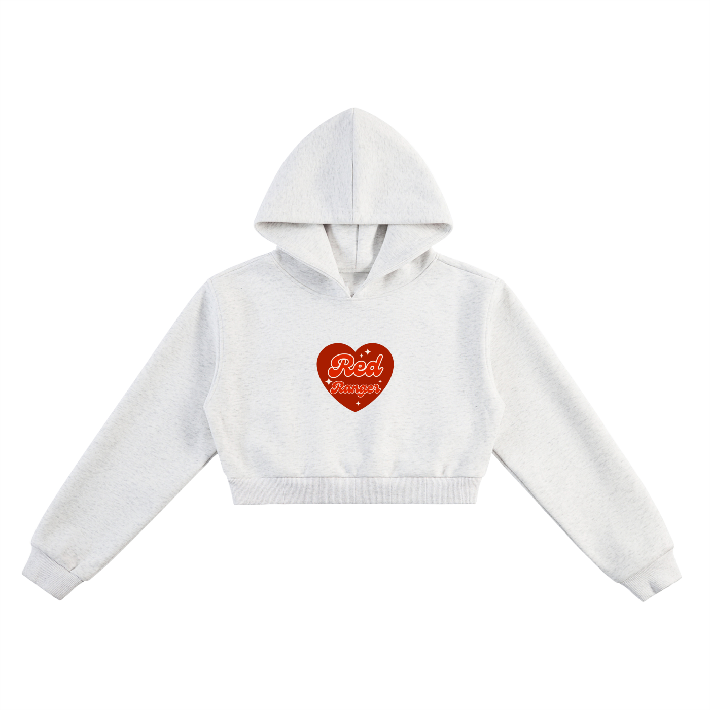 "Love" - Essential Cropped Hoodie
