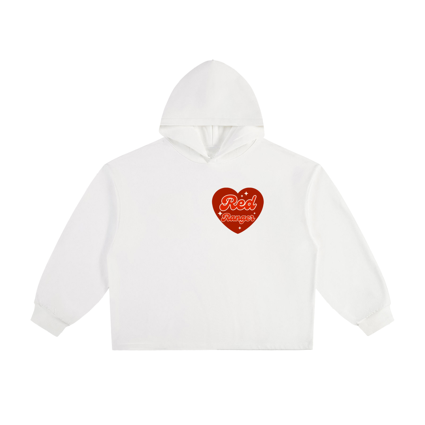"Love" - Essential Heavyweight Oversized Drawstring Hem Hoodie