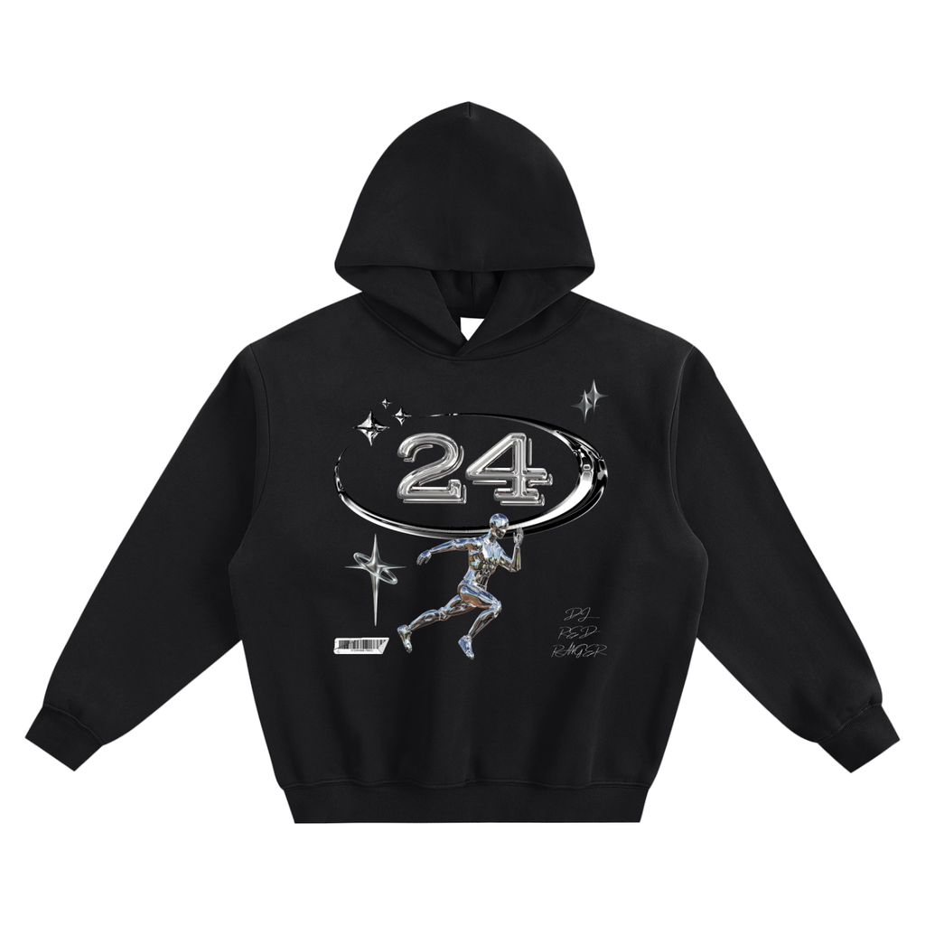 "24" x Tracklist - Fleeced Boxy Hoodie