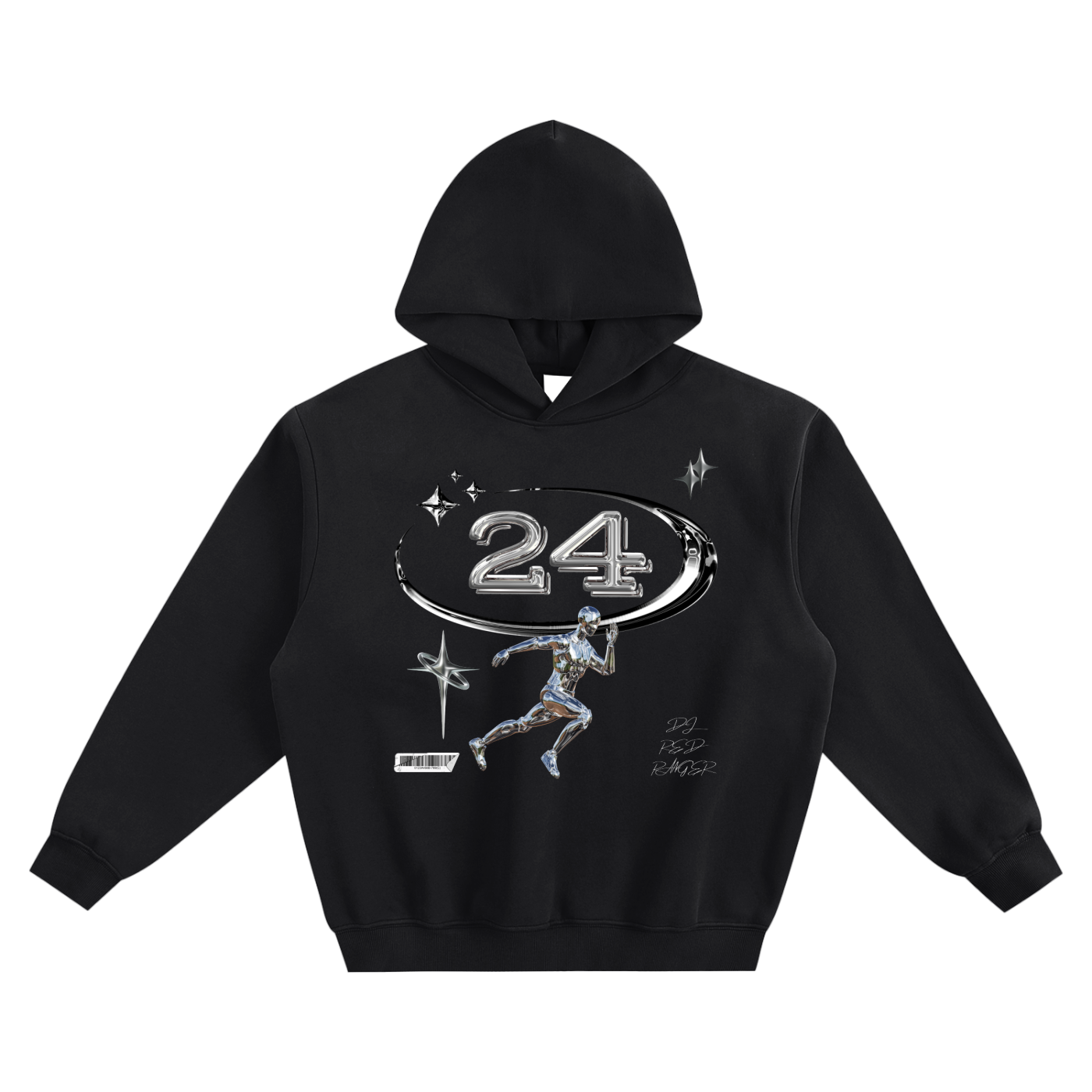 "24" x Tracklist - Fleeced Boxy Hoodie