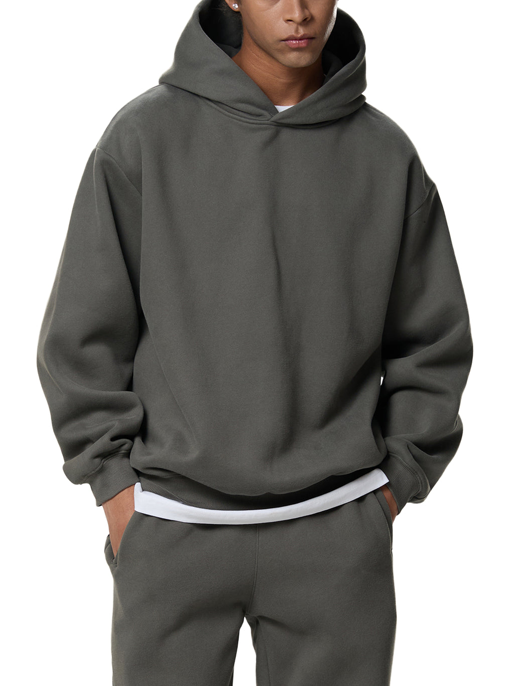 "24" x Tracklist - Fleeced Boxy Hoodie