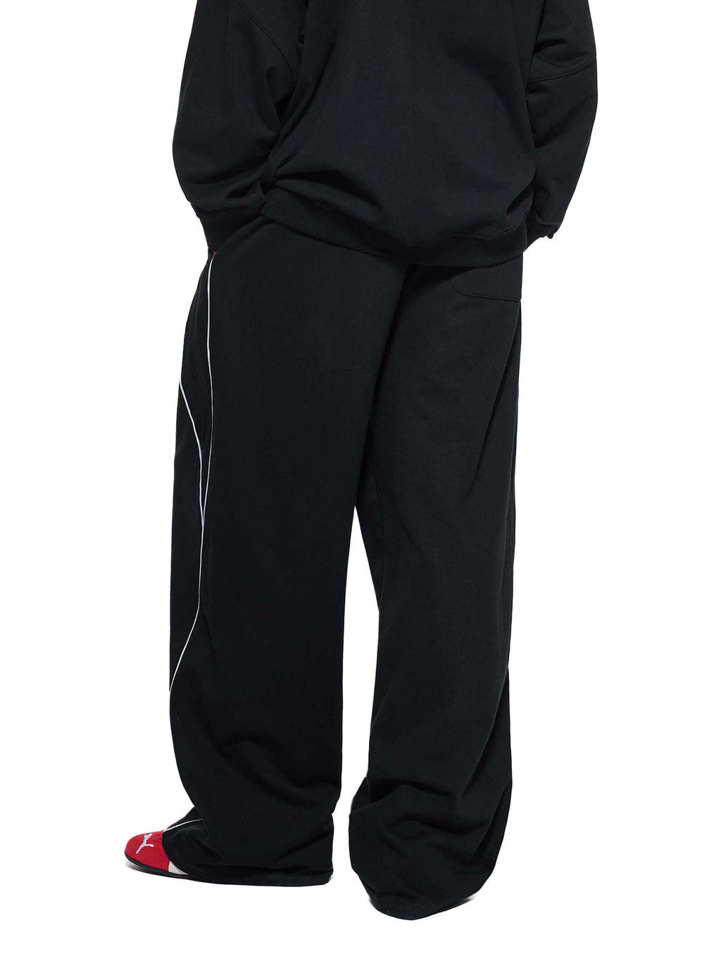 Reflection Striped Straight-Leg Sweatpants