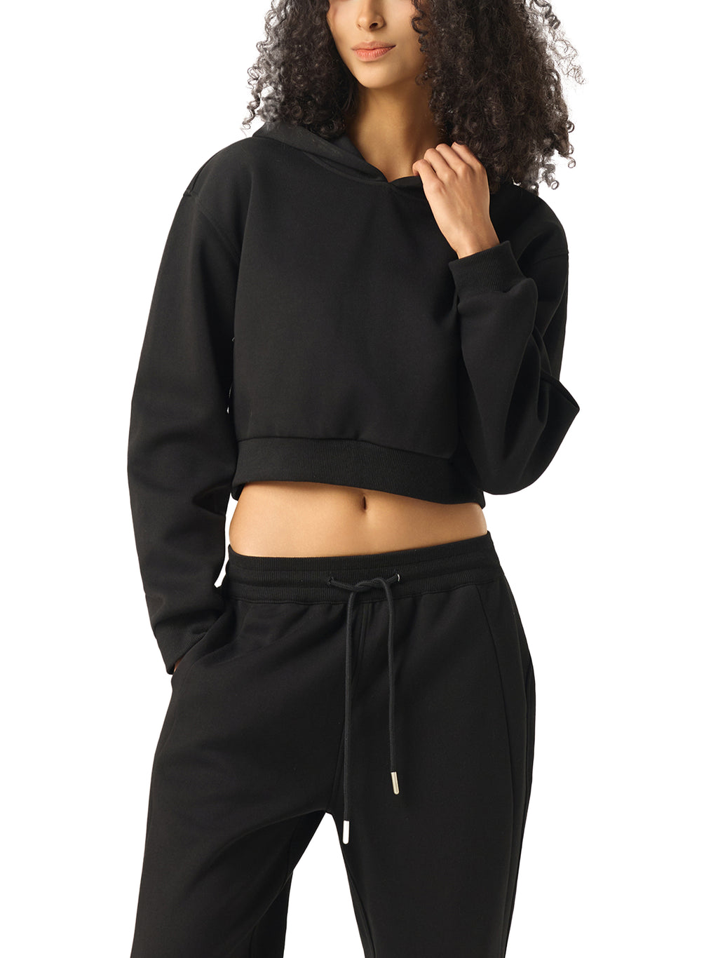 "Love" - Essential Cropped Hoodie