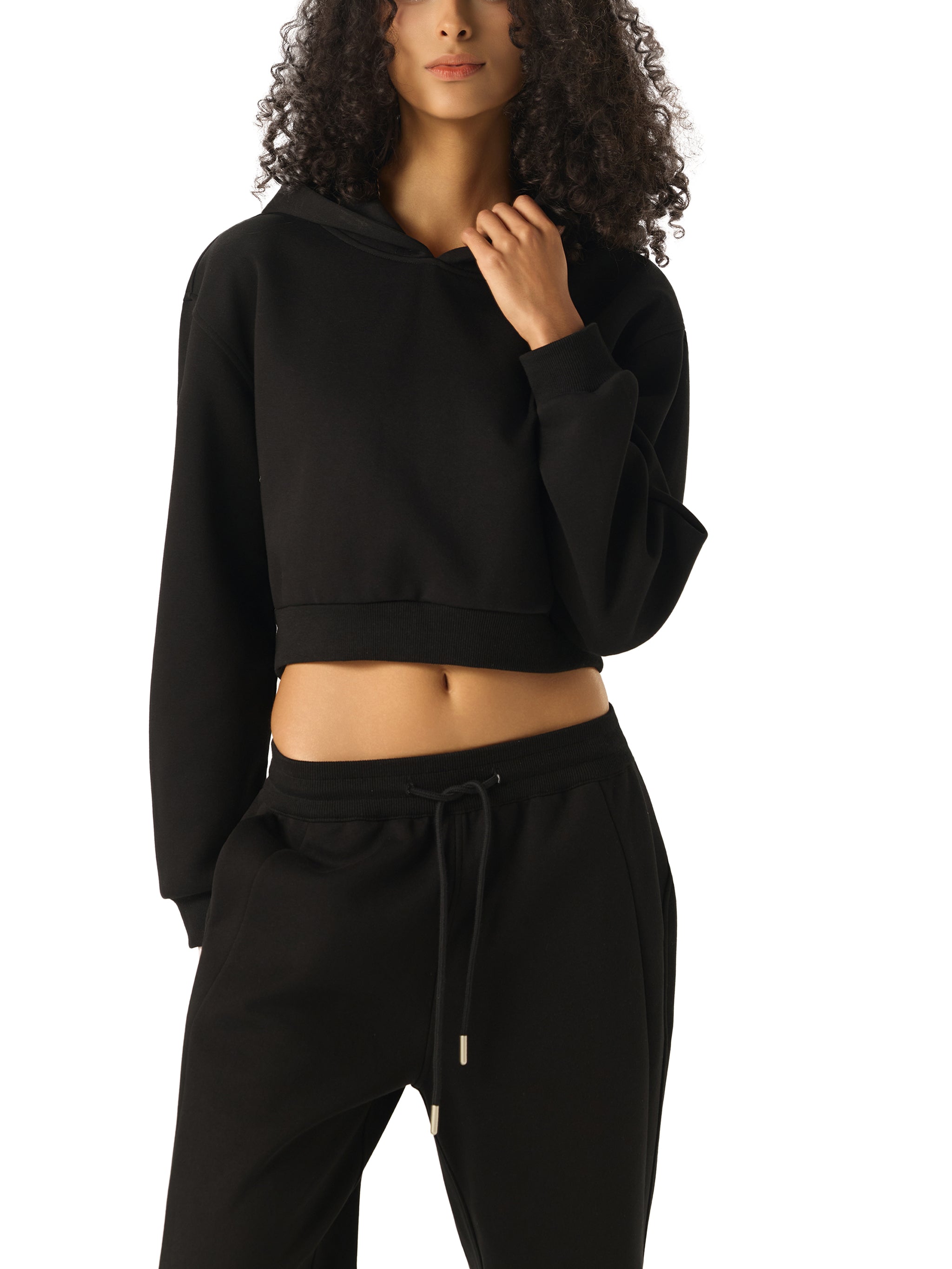 "Love" - Essential Cropped Hoodie