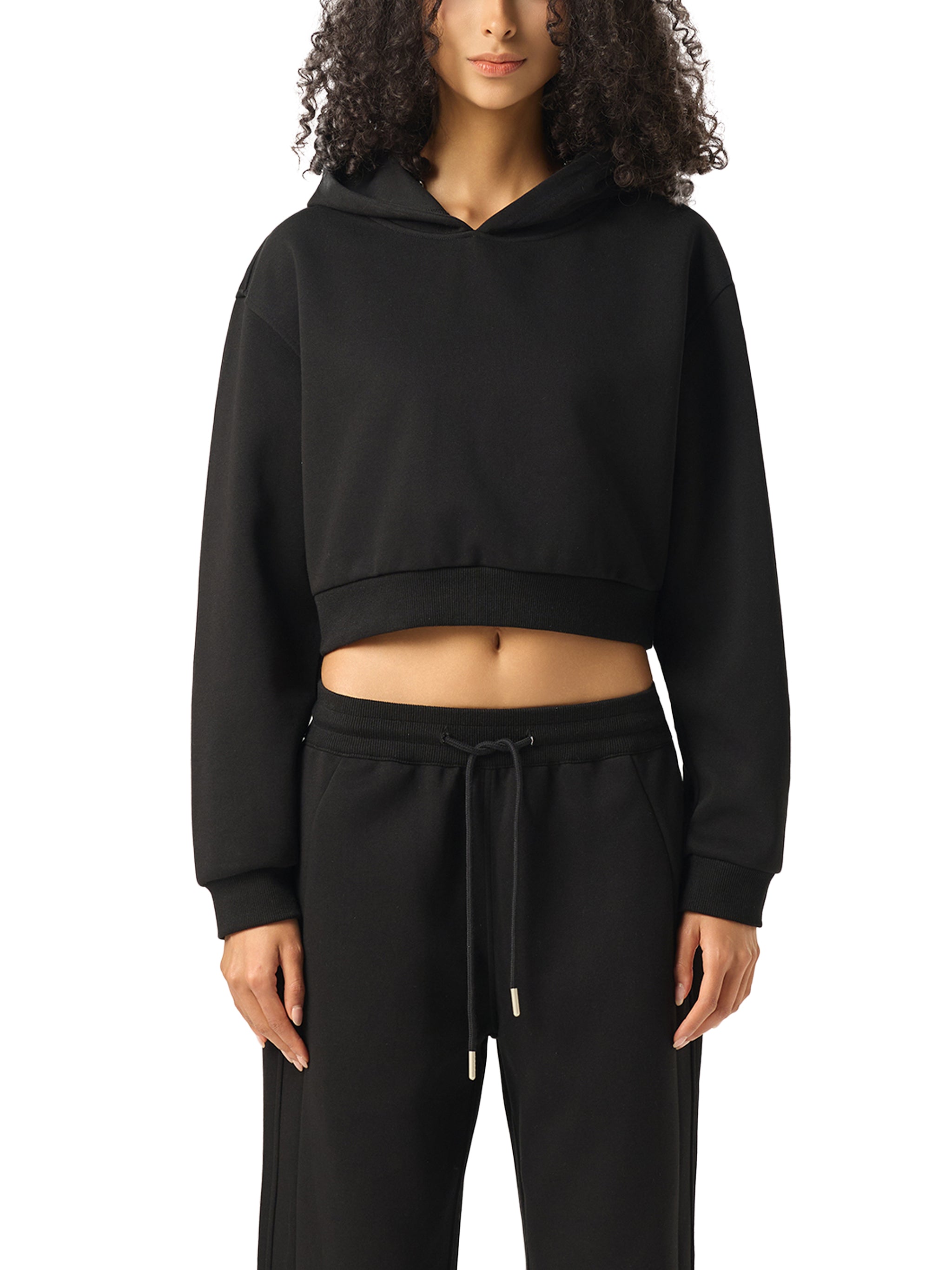 "Love" - Essential Cropped Hoodie