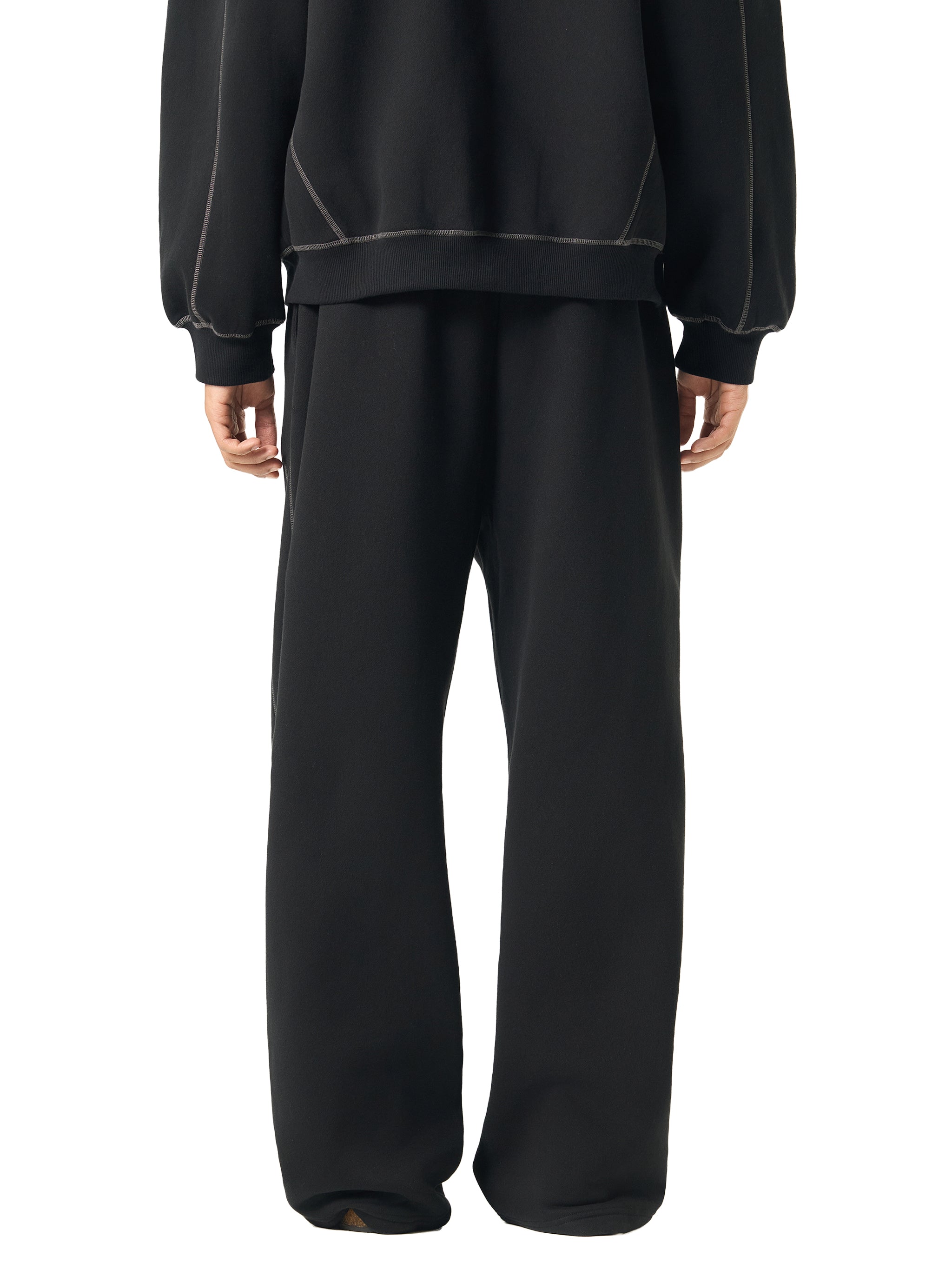 "Love" - Contrast-Stitched Fleece Sweatpants