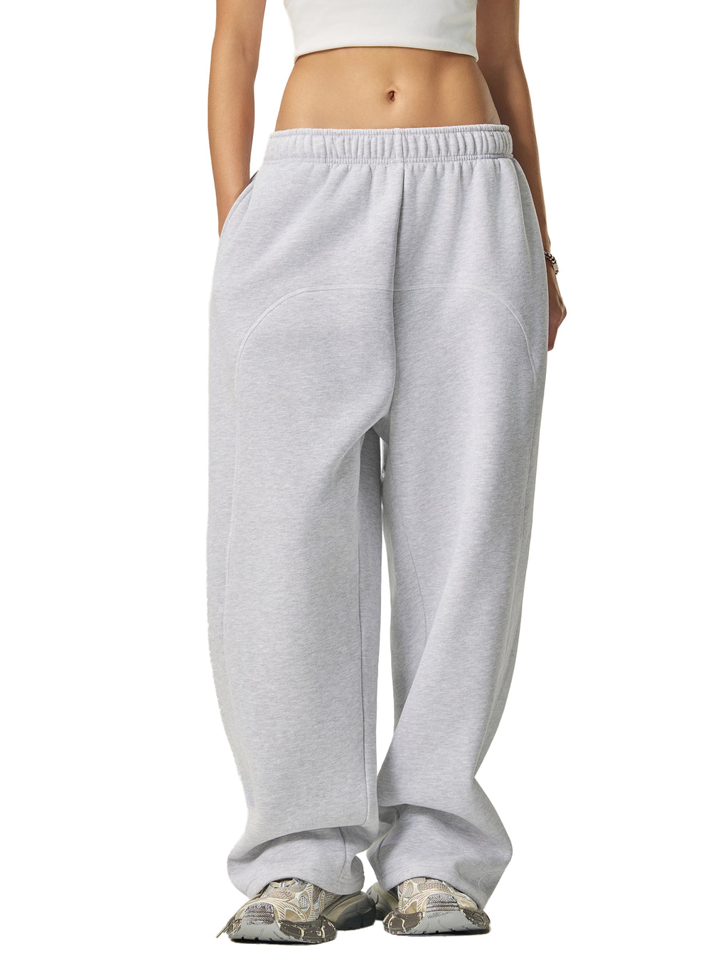 Club Red Records - Contrast Stitched Fleece Sweatpants