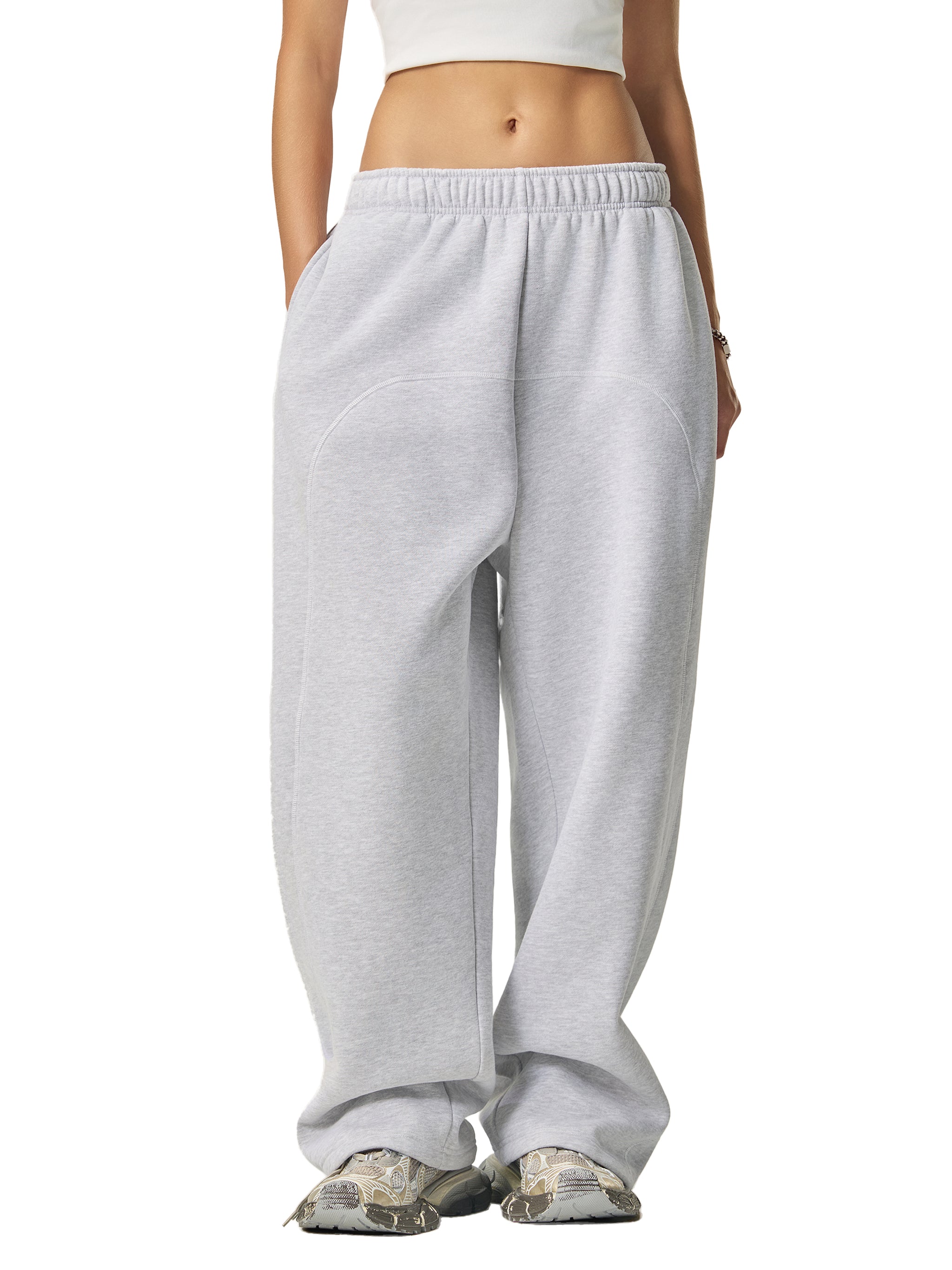 Club Red Records - Contrast Stitched Fleece Sweatpants