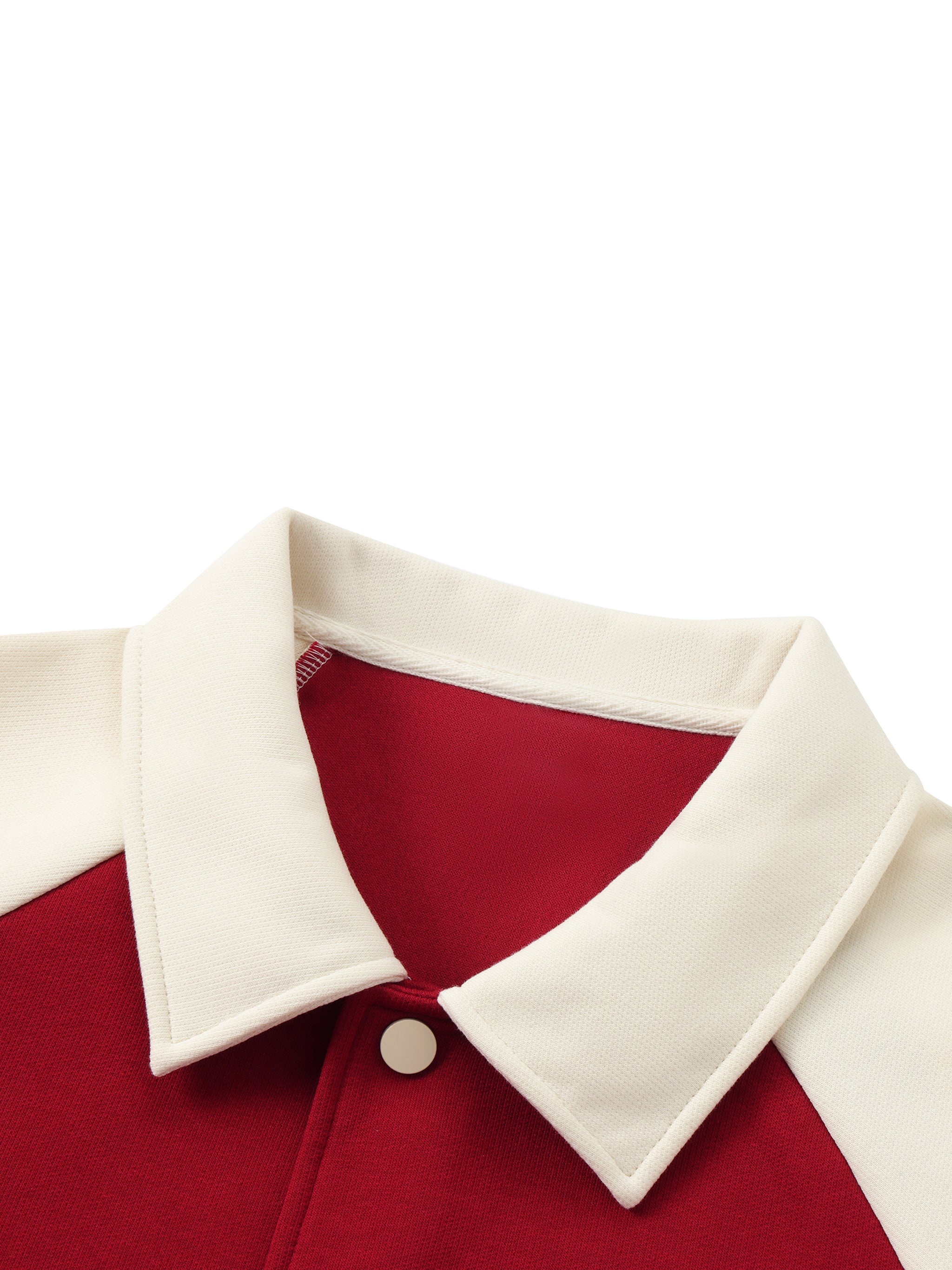 "Love" - Contrast Raglan Sleeve Baseball Jacket