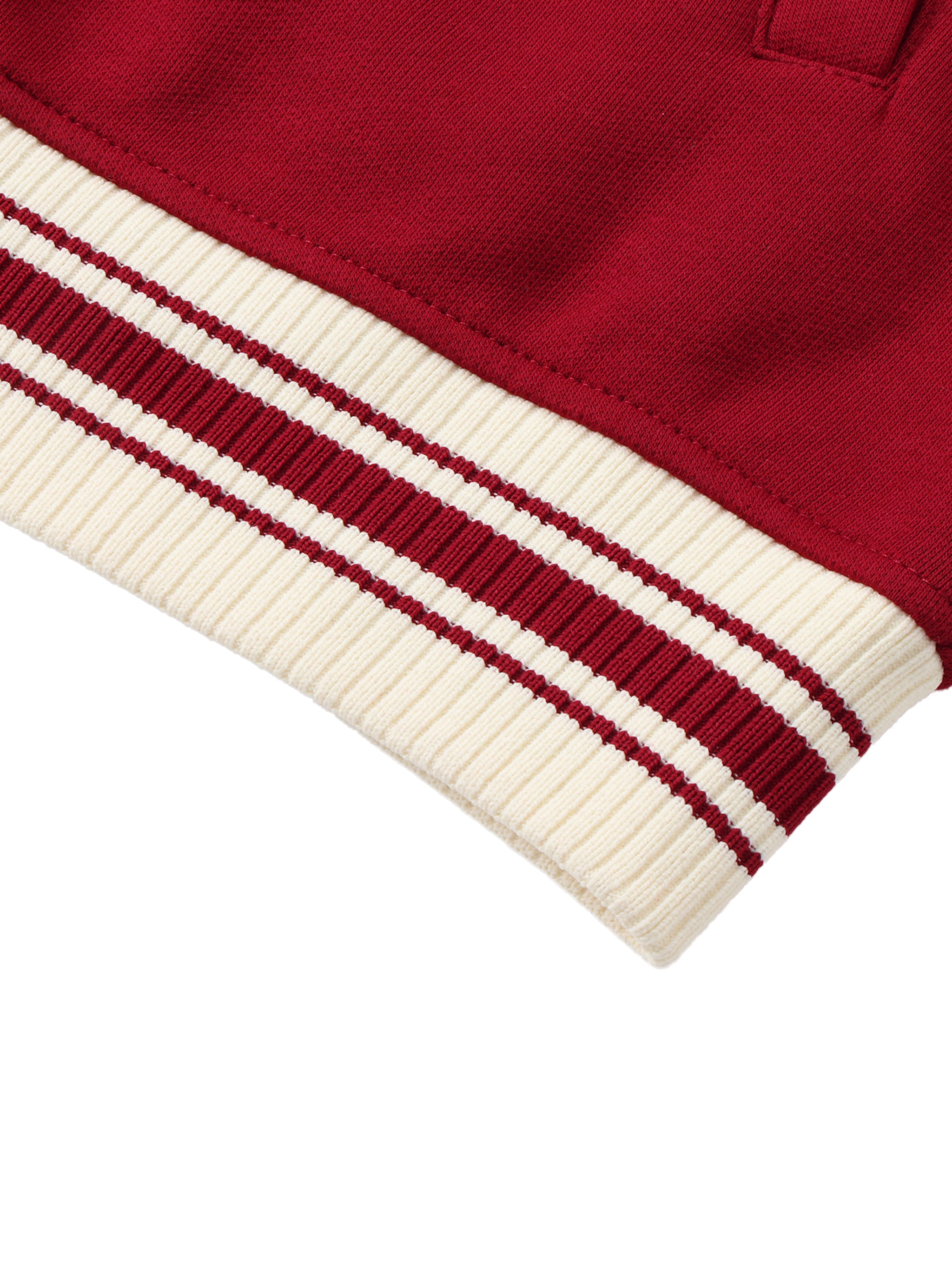 "Love" - Contrast Raglan Sleeve Baseball Jacket