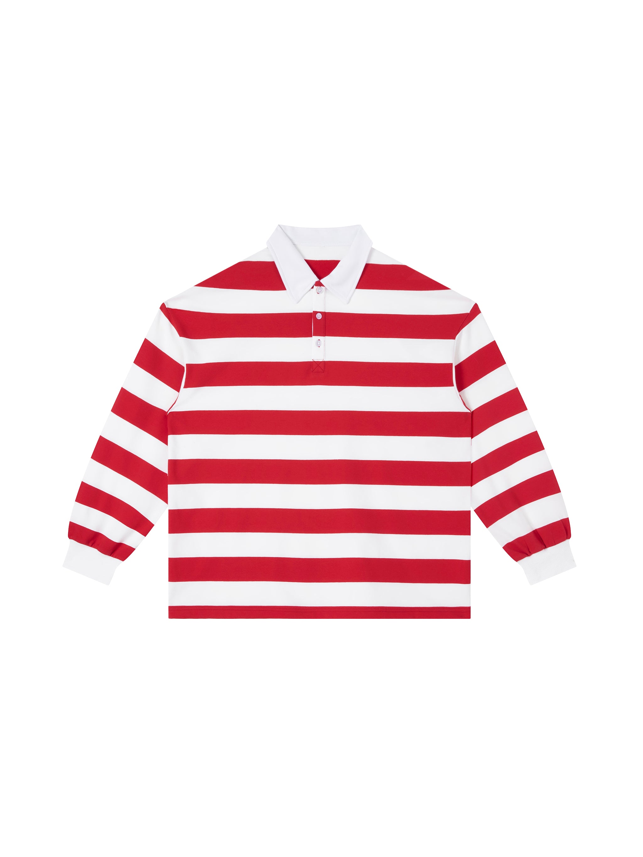 "Love" - Color Block Stripe Polo Shirt