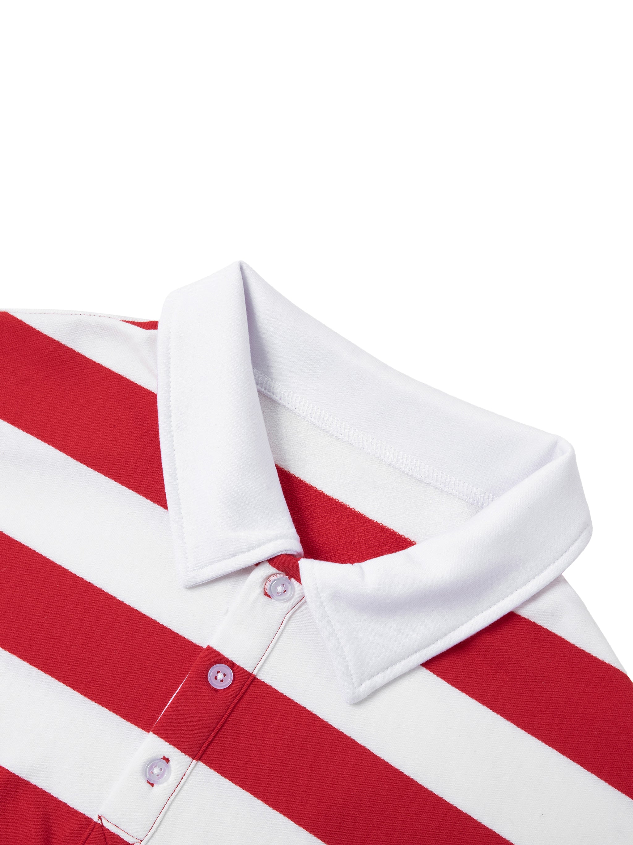"Love" - Color Block Stripe Polo Shirt